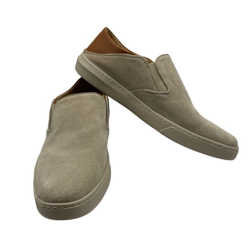 Kenneth Cole Liam Suede‎ Slip-On Sneaker Khaki/Brown Men’s Size 12